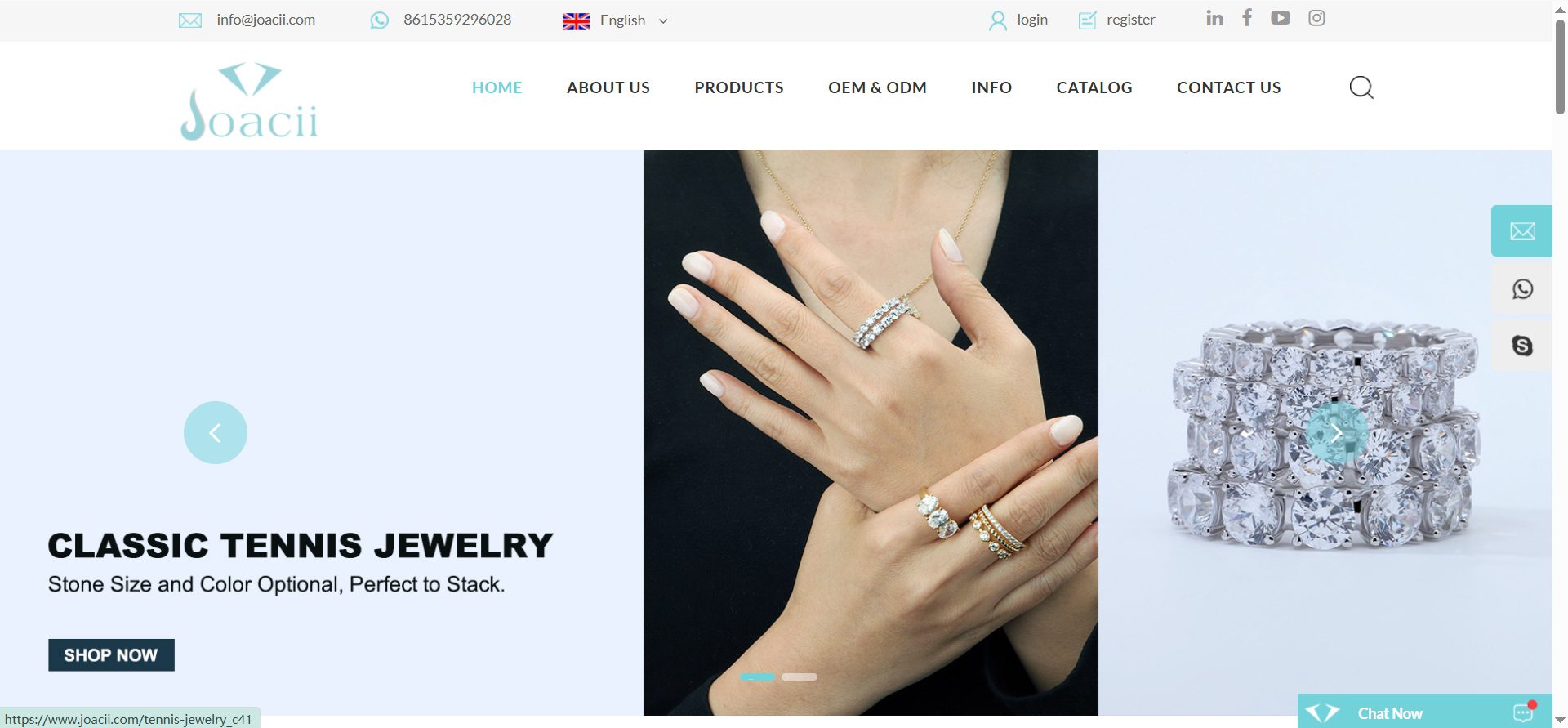 Joacii Jewelry Official Website Screenshot