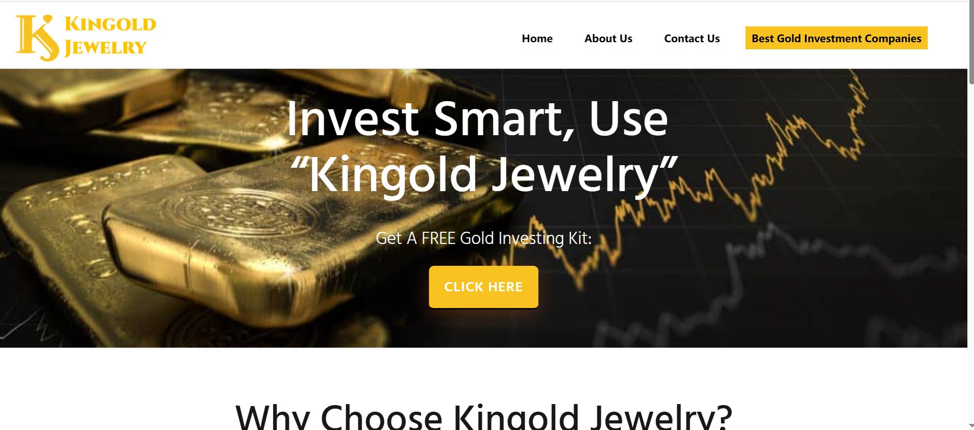 Kingold Jewelry, Inc. Official Website Screenshot