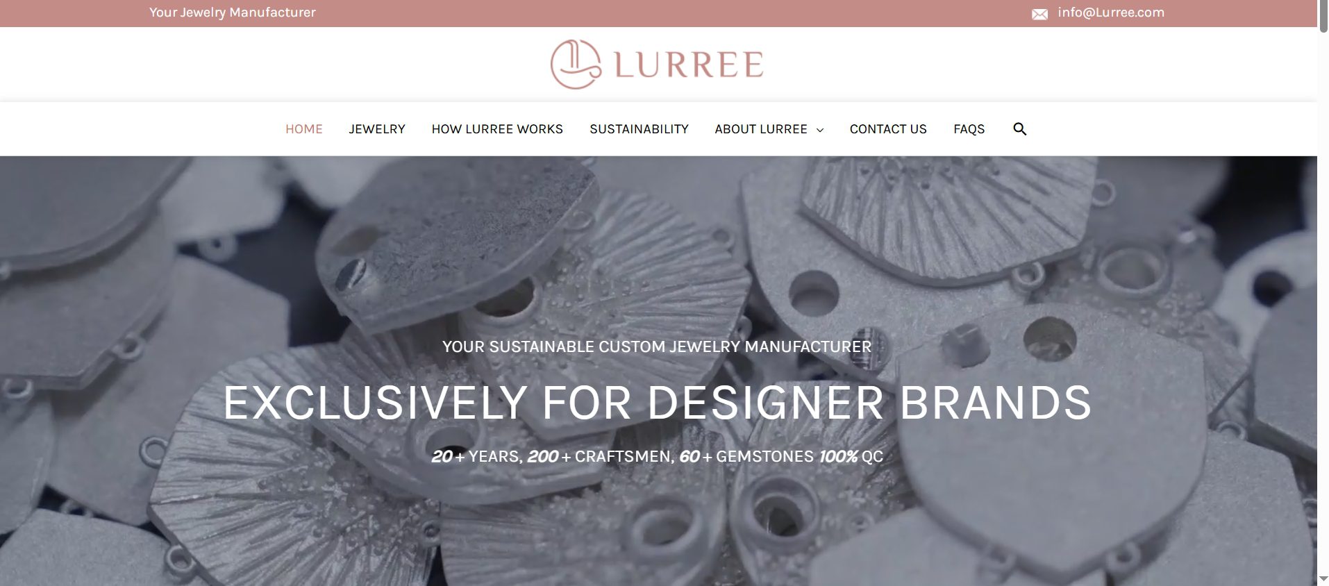 Lurree Jewelry Official Website Screenshot