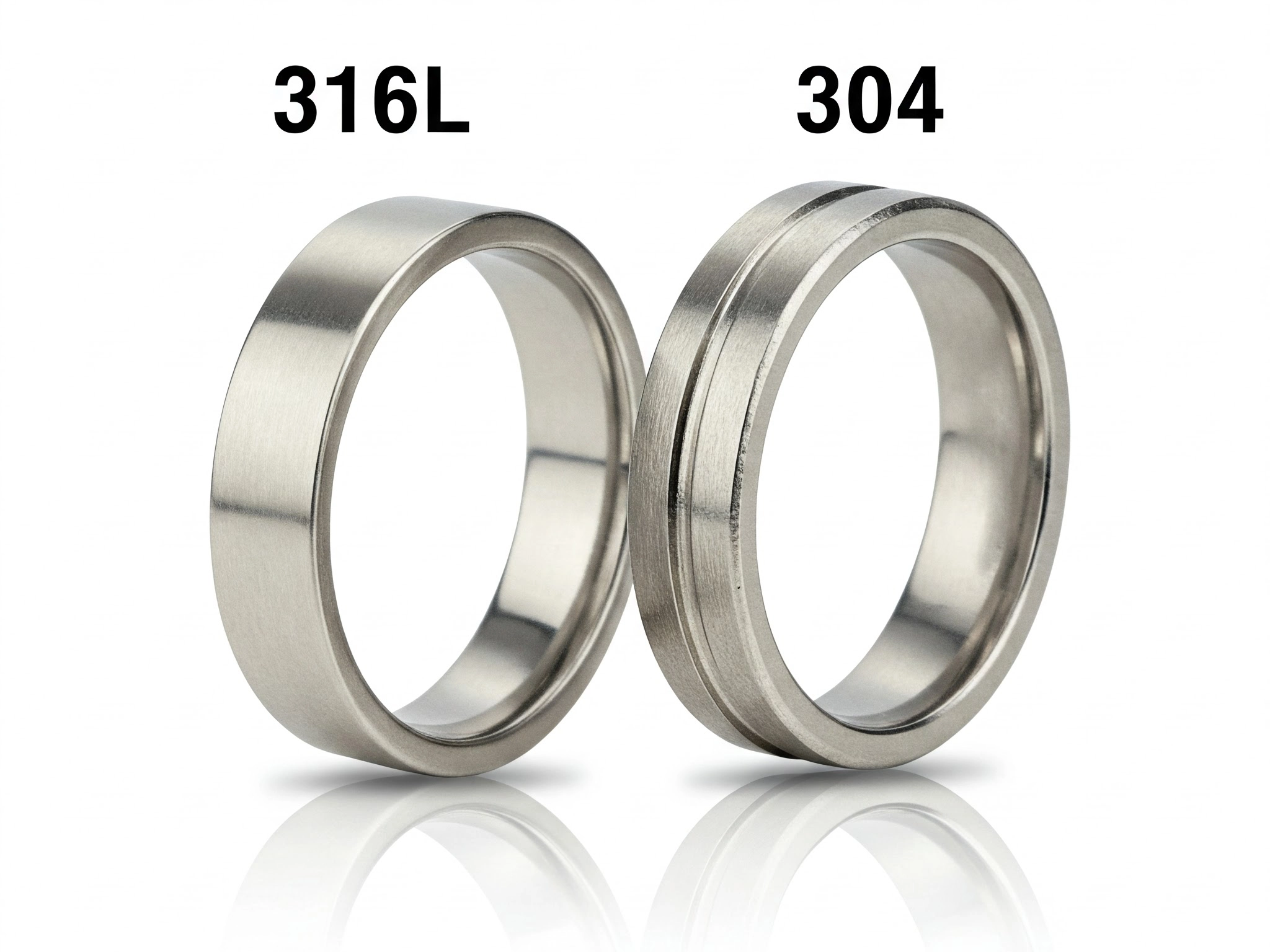 Comparison of 316L vs. 304 Stainless Steel Rings