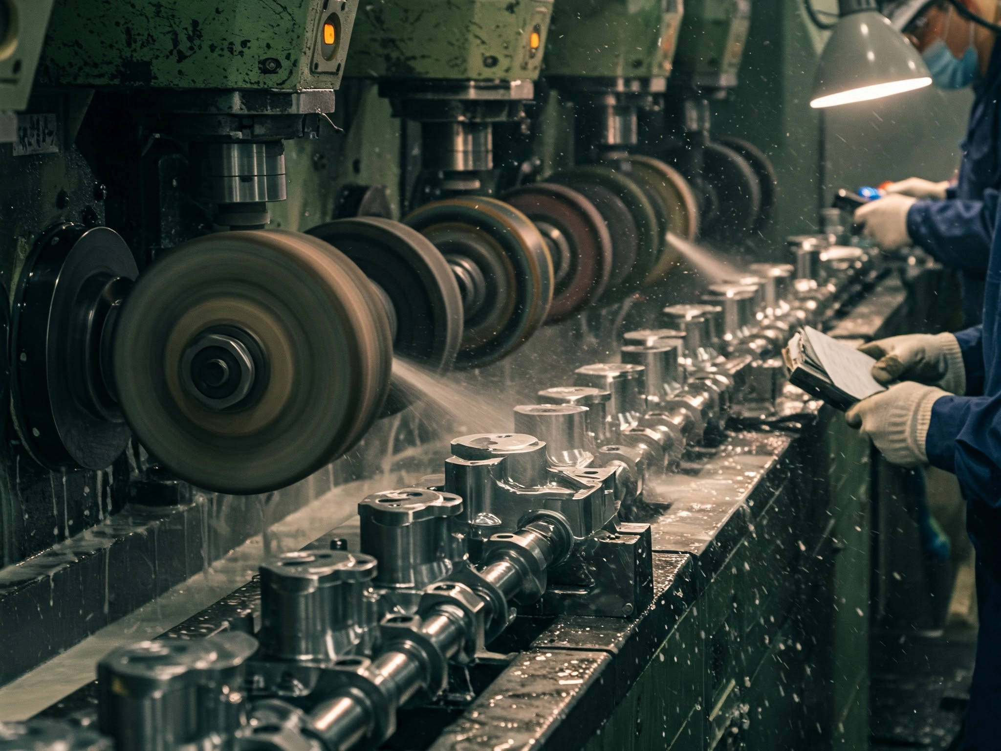 Industrial Metal Polishing and Quality Inspection on a Production Line