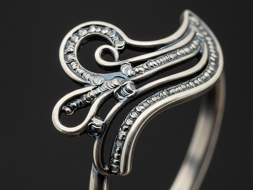 Macro View of Intricate Jewelry Welding Design