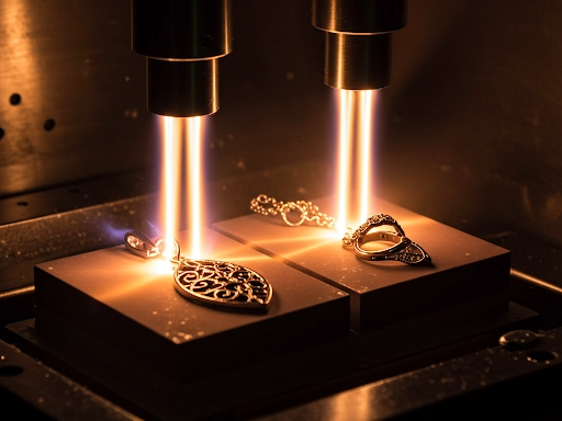 PVD Coating Process on Jewelry Inside a Vacuum Chamber