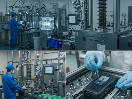 Waterproof Integrity Testing in a High-Tech Production Facility