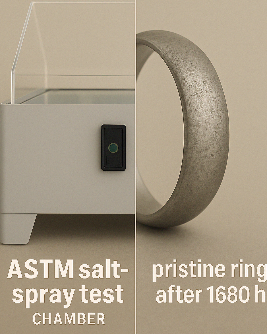 ASTM Salt Spray Test: Corrosion-Resistant Ring After 1680 Hours