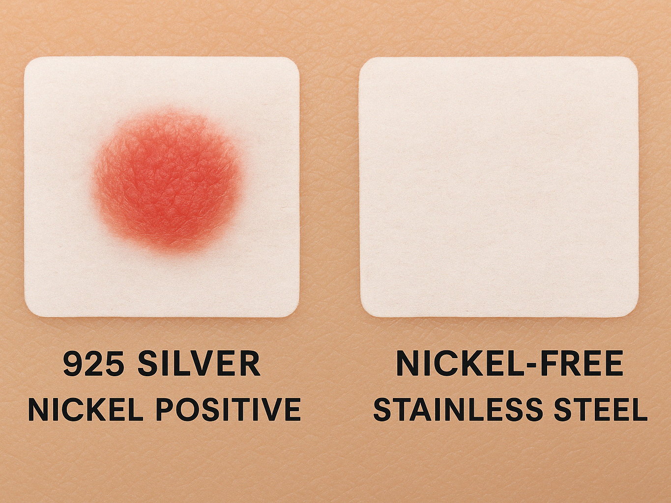 Nickel Allergy Test: 925 Silver vs. Nickel-Free Stainless Steel