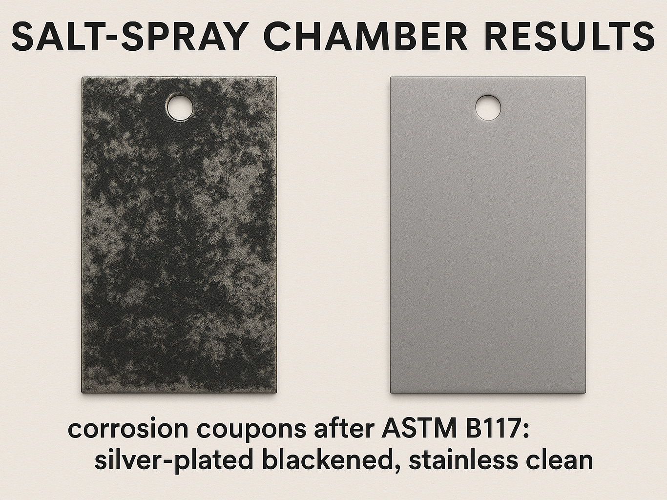 Salt-Spray Corrosion Test: Silver-Plated vs Stainless Steel Performance