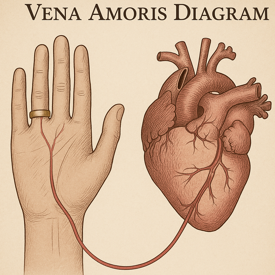 Vena Amoris Diagram – The Love Vein from Ring Finger to Heart